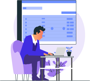 Student filling out registration form on Centrajob portal